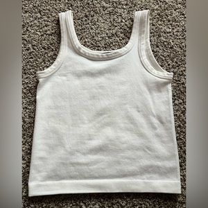 Teens white tank top size large
